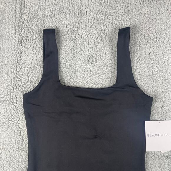 Beyond Yoga Women's Small Black Polyester Elastane Base Tank Sleeveless Bodysuit - Picture 2 of 15
